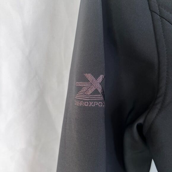 ZeroXposur Lightweight Embroidered Detail Black Hooded Soft Shell Jacket Size MD - Picture 7 of 12